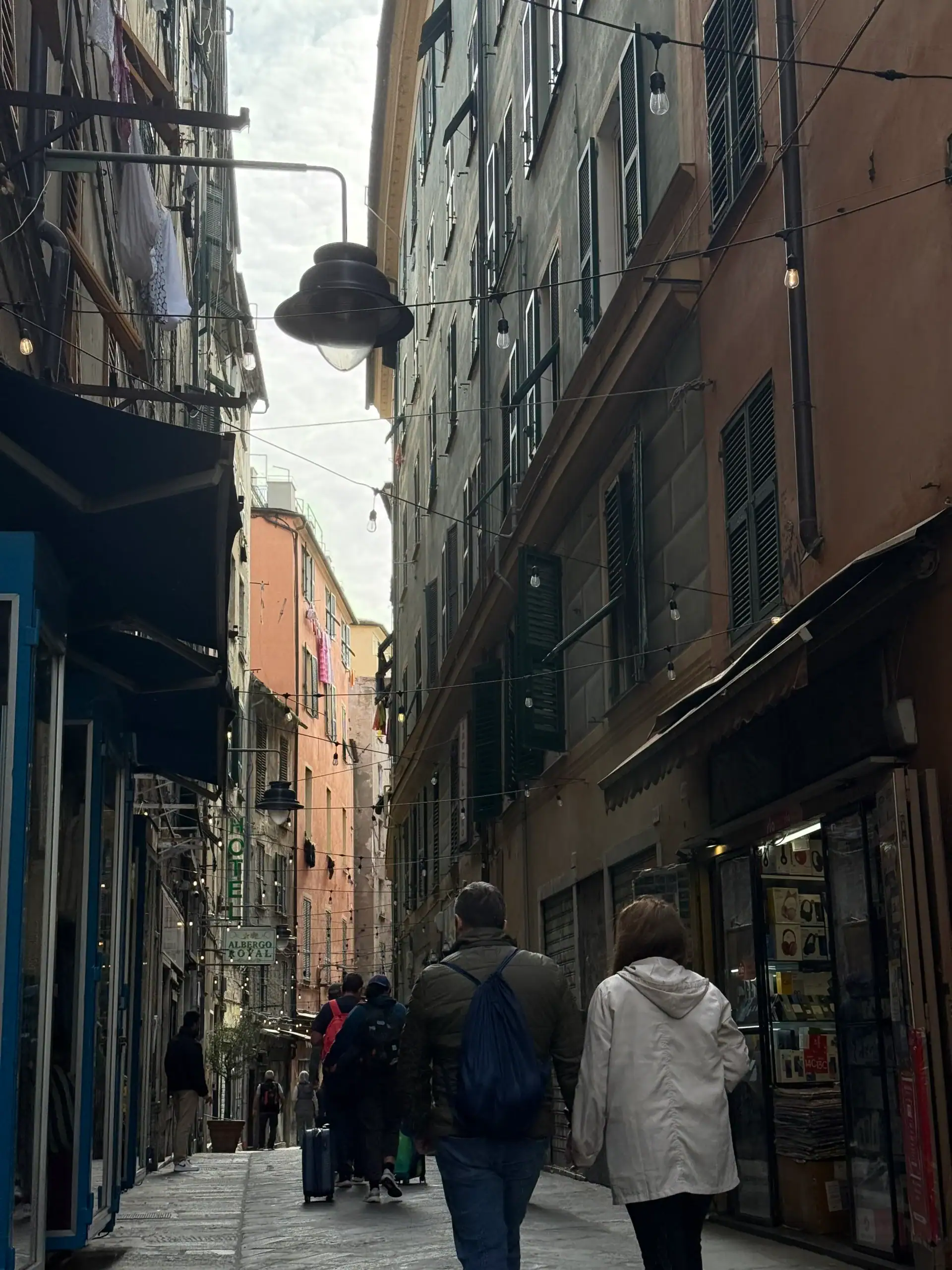 Walking through Genoa's medieval Old Town during a one day in Genoa